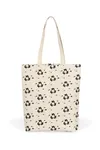 Shoppingtasche mit Muster Natural / Black