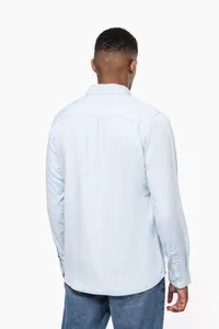 Men's faded shirt in cotton twill