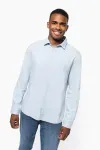 Men's faded shirt in cotton twill