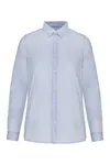 Damenbluse aus Baumwolltwill Bleached Indigo