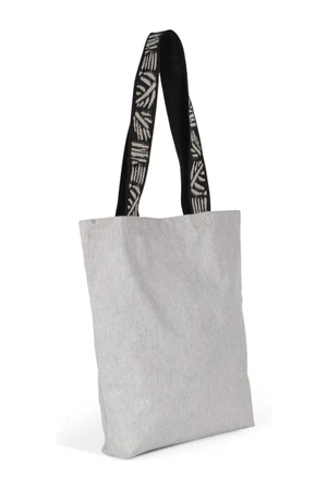 Recycled flat bottom shopping bag