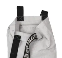 Recycled flat bottom shopping bag