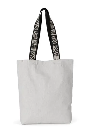 Recycelte Shoppingtasche Pebble Grey / Nippon Ecru