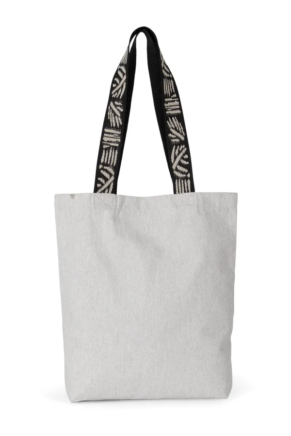 Recycelte Shoppingtasche Pebble Grey / Nippon Ecru