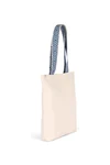 Recycled flat bottom shopping bag