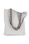 Recycled flat bottom shopping bag