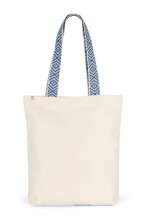 Recycelte Shoppingtasche Ecume / Ethnic Blue