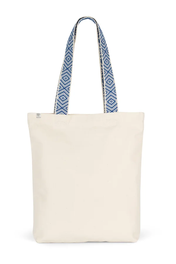 Recycelte Shoppingtasche Ecume / Ethnic Blue