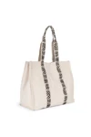 Large recycled gusseted shopping
