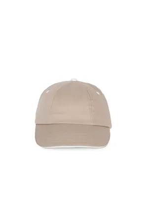 Top - 6-Panel-Kappe Beige / White