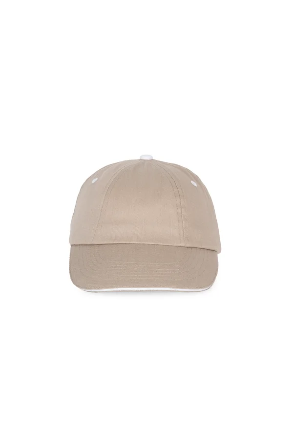 Top - 6-Panel-Kappe Beige / White