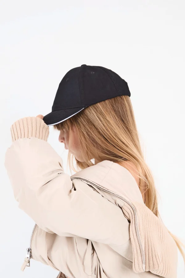 Orlando Kids - 6-Panel-Kappe Black / White