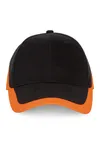 Racing - 6-Panel-Kappe Black / Orange