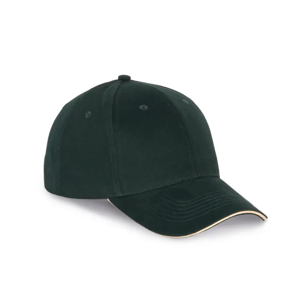 Cap with contrasting sandwich peak - 6 panels