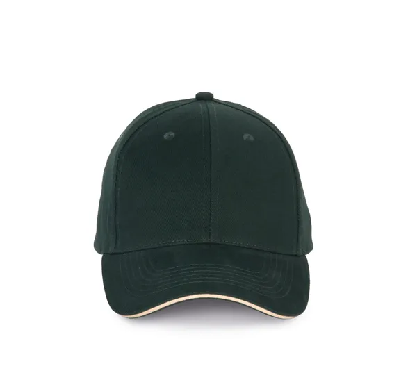 Cap with contrasting sandwich peak - 6 panels