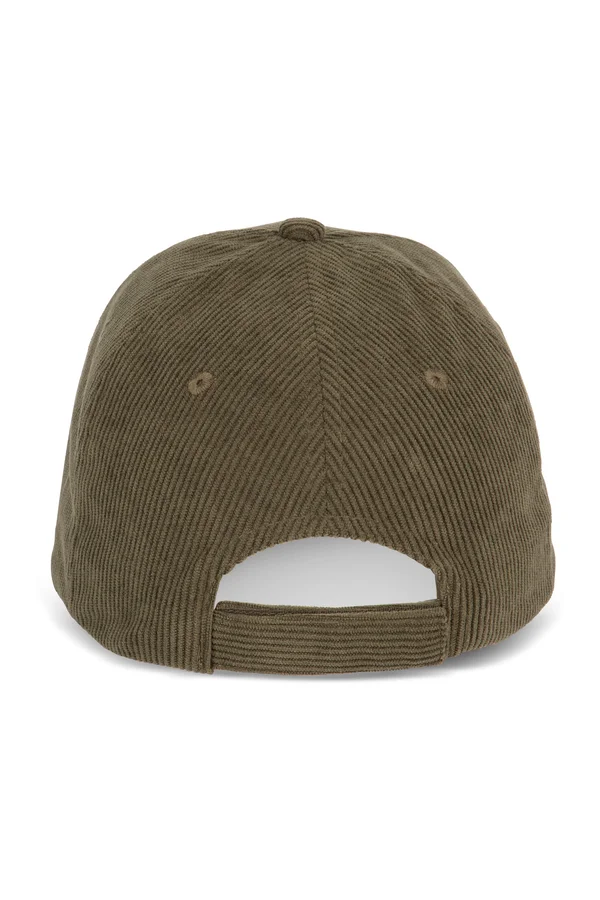 Kappe aus Samt – 6 Panels Dark Olive