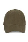 Kappe aus Samt – 6 Panels Dark Olive