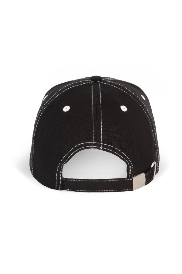 Fashion 6-Panel-Kappe Black / White