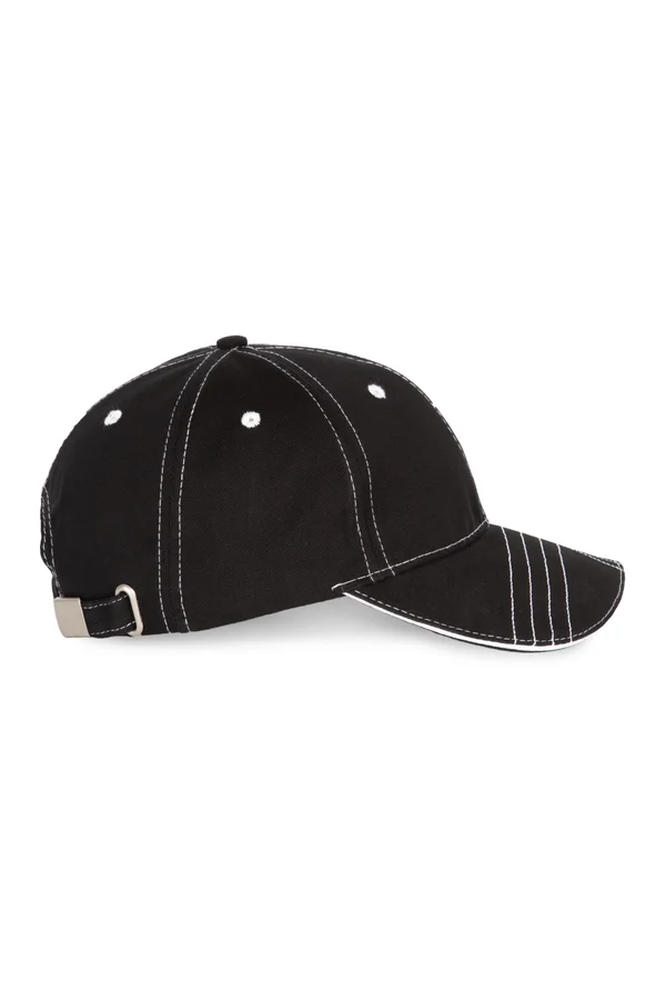 Fashion 6-Panel-Kappe Black / White