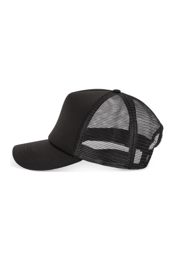 5-Panel Trucker Kappe Mesh Black