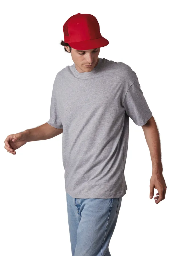 Trucker flat peak cap - 6 panels