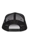 Trucker-Cap - 6-Panels-Kappe, Flachschirm Black