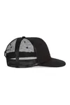 Trucker-Cap - 6-Panels-Kappe, Flachschirm Black