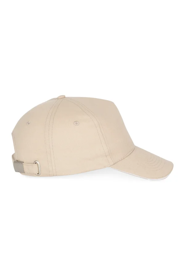 5-Panel-Kappe - Sandwichschirm Beige / White