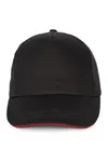 5-Panel-Kappe - Kontrast-Sandwichschirm Black / Red