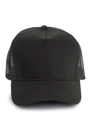 5-Panel Trucker-Kappe Mesh Black