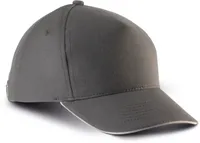 Kids' cap with contrasting sandwich peak - 5 panels