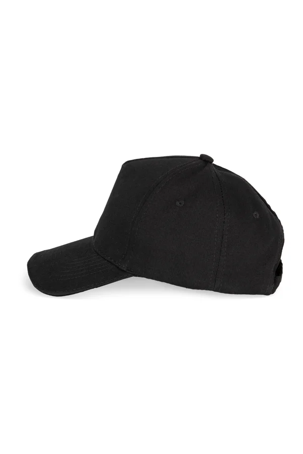 5-Panel Kinderkappe mit Kontrast-Sandwichschirm Black