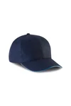 6-Panel-Kappe mit Kontrast-Sandwichschirm