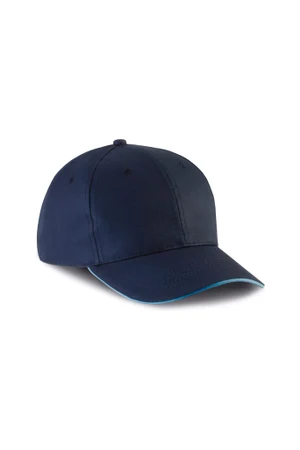 6-Panel-Kappe mit Kontrast-Sandwichschirm