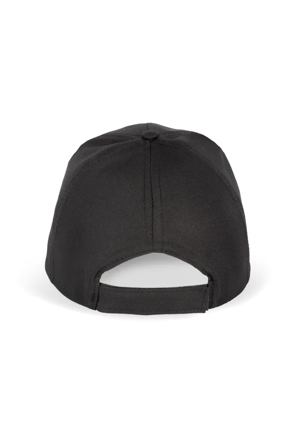 Polyester-Sportkappe mit 6 Panels Black