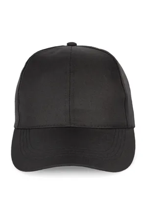 Polyester-Sportkappe mit 6 Panels Black