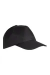 Polyester-Sportkappe mit 5 Panels Black