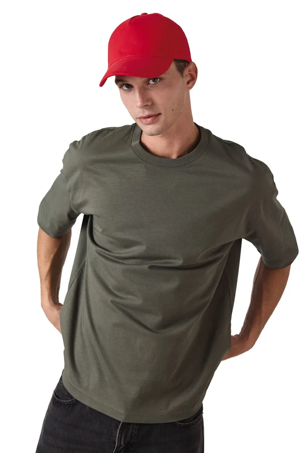 Sportkappe mit 5 Panels aus dicker Baumwolle