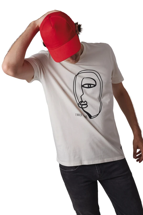 Sportkappe mit 5 Panels aus dicker Baumwolle