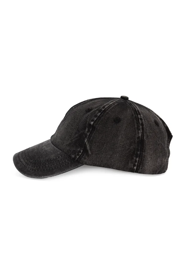 Vintage Cap mit 6 Panels Washed black