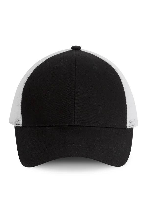 6-Panel-Trucker-Kappe Black / White