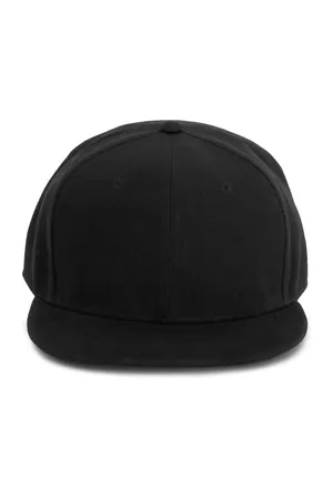 6-Panel-Snapback-Kappe Black