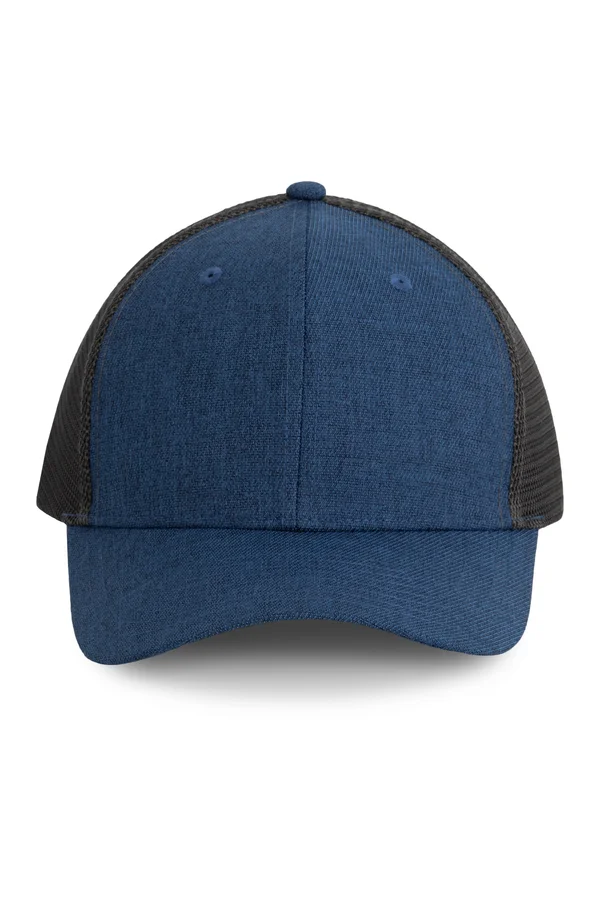 6-Panel Urban Trucker-Kappe Light Navy Heather / Dark Grey