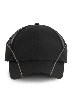 6-Panel-Kappe mit weichem Mesh Black / Silver