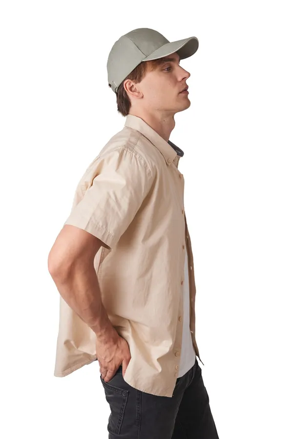Cap in organic cotton with contrasting sandwich peak - 6 panels
