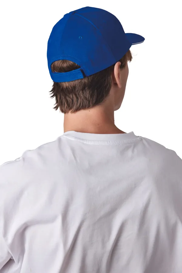 Baseball 6-panel cap with sandwich peak