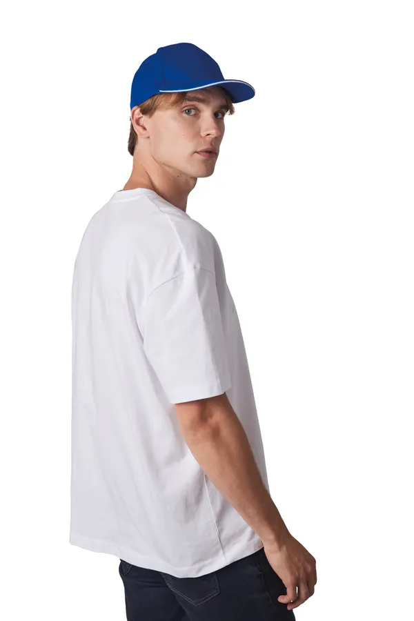 Baseball 6-panel cap with sandwich peak