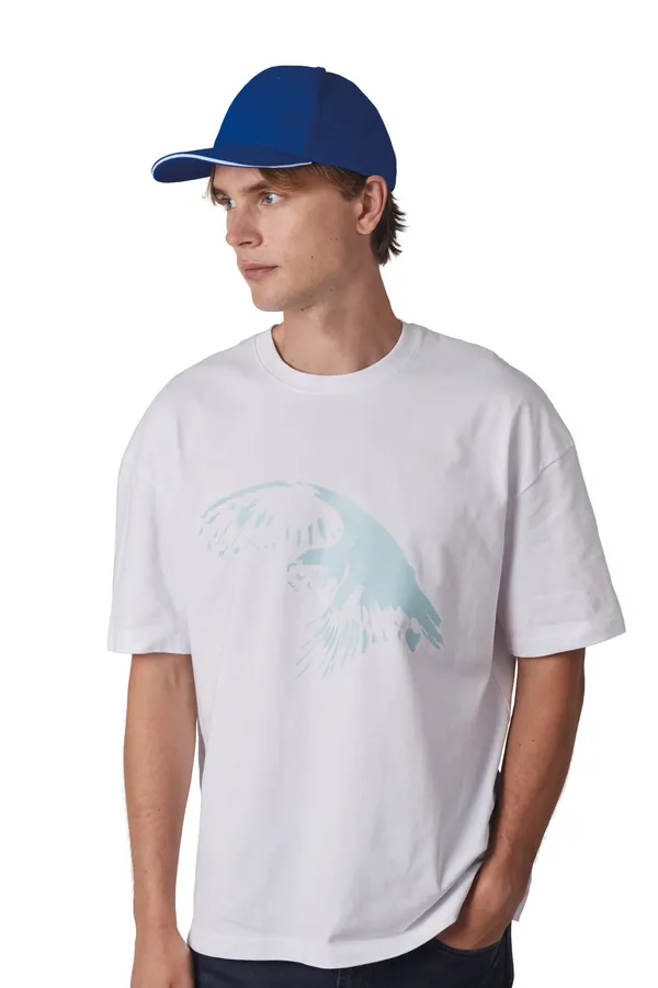 Baseball 6-panel cap with sandwich peak