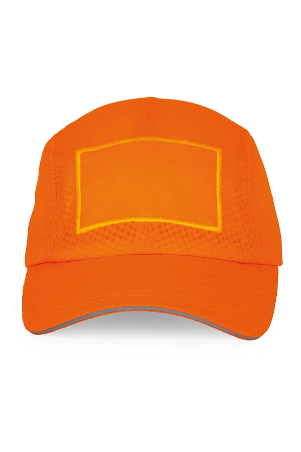 Kappe mit Patch – 6 Panels Fluorescent Orange