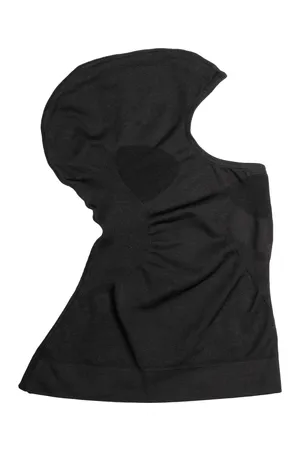 Nahtlose Srurmhaube Kind Black